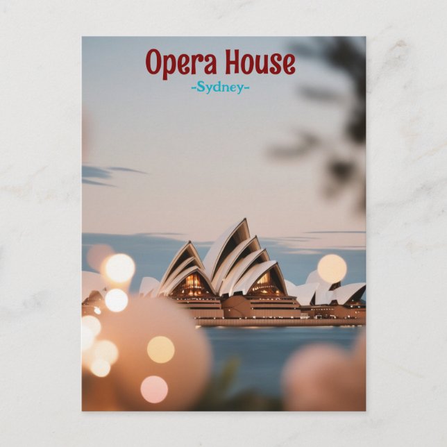 Sydney Opera House Vintage Postcard (Front)