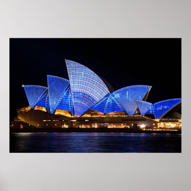 Sydney opera house vivid light show poster (Front)