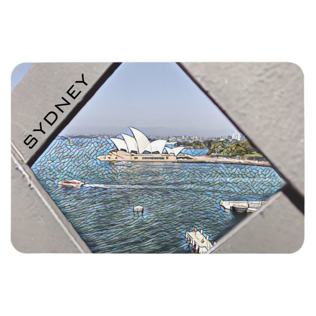 sydney opera house water magnet (Horizontal)