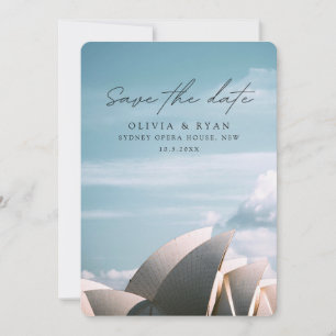 Sydney Opera House Wedding Save the Date Invitation