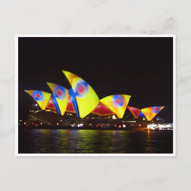 sydney opera yellow house postcard (Front)