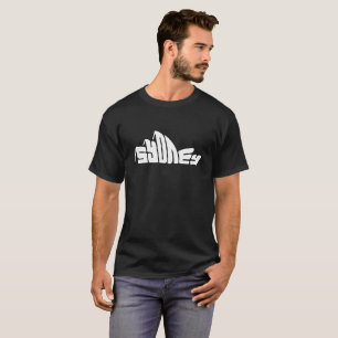 Sydney Retro Bubble Text Art T-Shirt