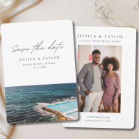 Sydney Save the Date Bondi Beach Wedding