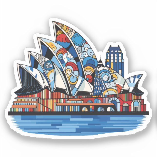Sydney - Set Australia (15 out of 16) stickers (Front)