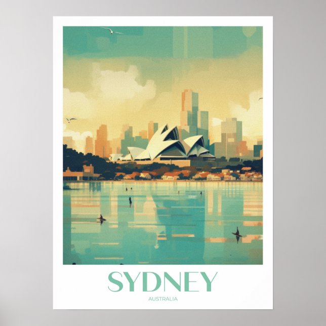 Sydney Travel Print Wall Art  (Front)