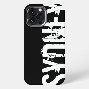 Sydney - Urban Style - Black and White iPhone Case