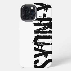 Sydney - Urban Style - Black and White iPhone Case