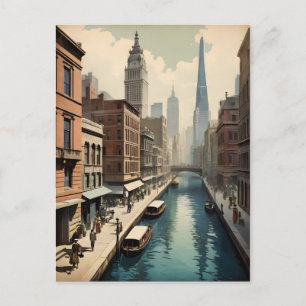 Sydney vintage poster postcard
