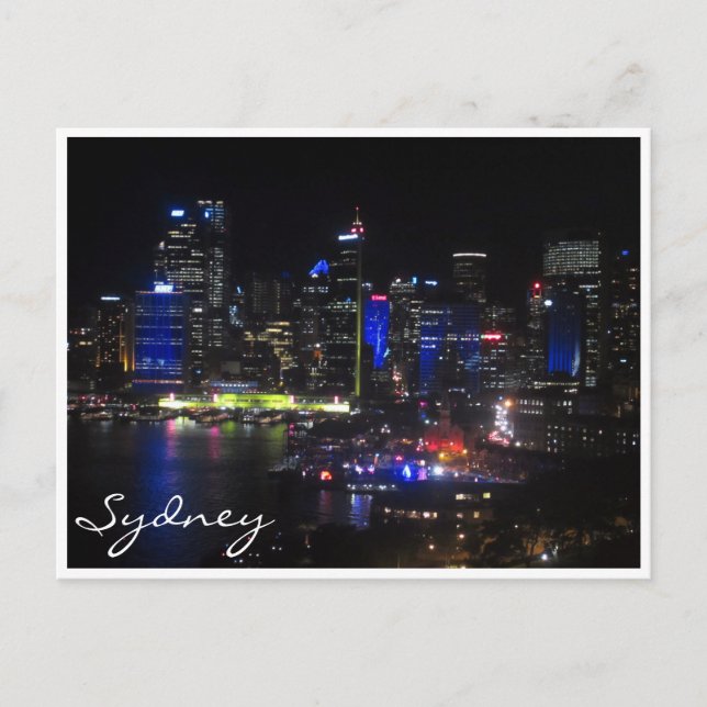 sydney vivid blue postcard (Front)