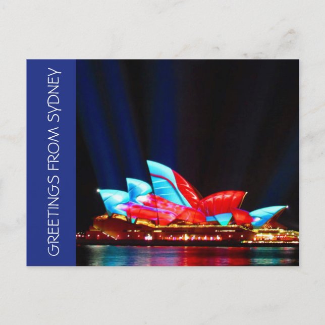 sydney vivid greetings postcard (Front)