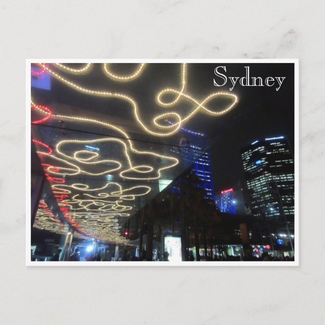 sydney vivid light lines postcard (Front)