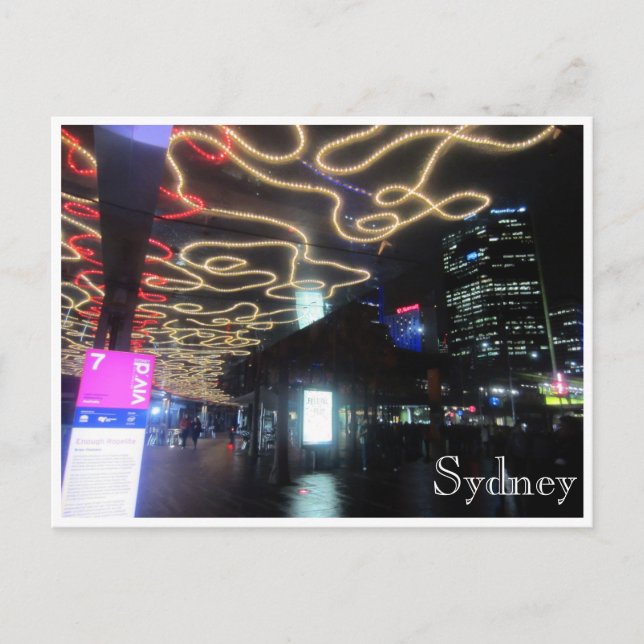sydney vivid light paths postcard (Front)