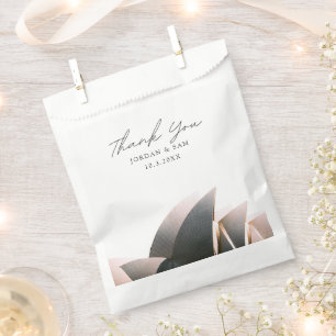 Sydney Wedding Favour Opera House Thank You Photo Bags