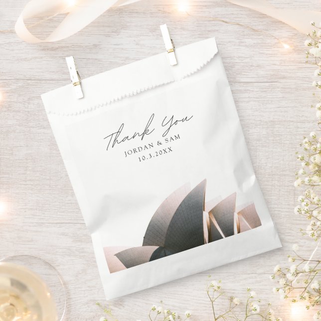 Sydney Wedding Favour Opera House Thank You Photo Bags (Clipped)