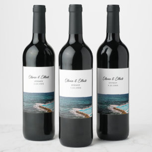 Sydney Wedding Favour Personalised Wine Label
