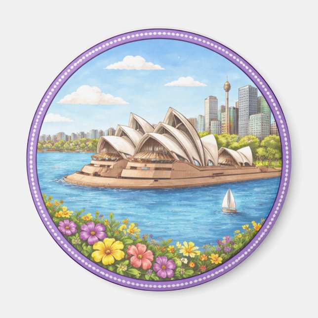 Sydney's Opera House Magnet (Front)