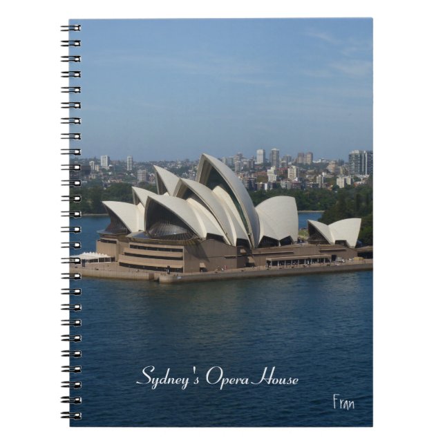 Sydney's Opera House Spiral Notebook (Front)