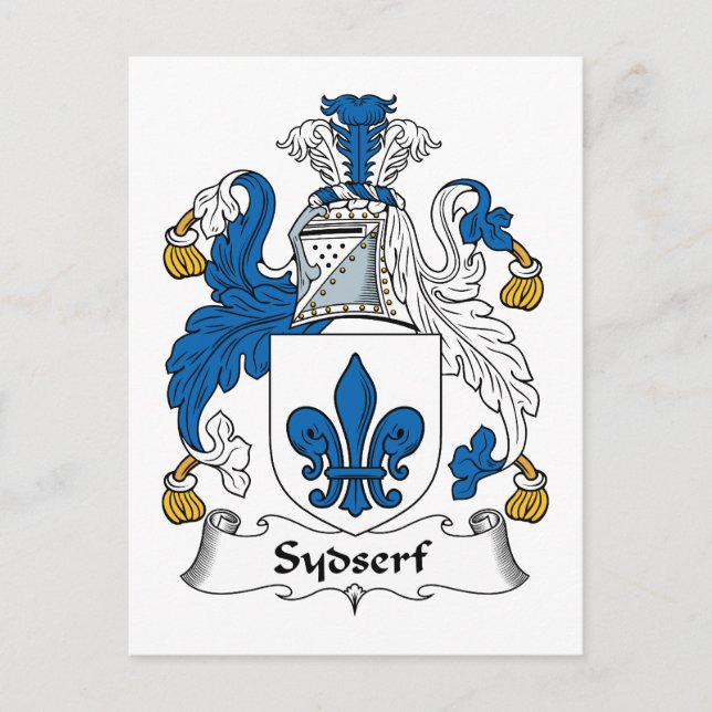 Sydserf Family Crest Postcard (Front)