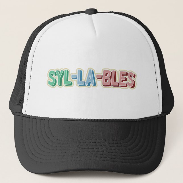 Syllables topography trucker hat (Front)