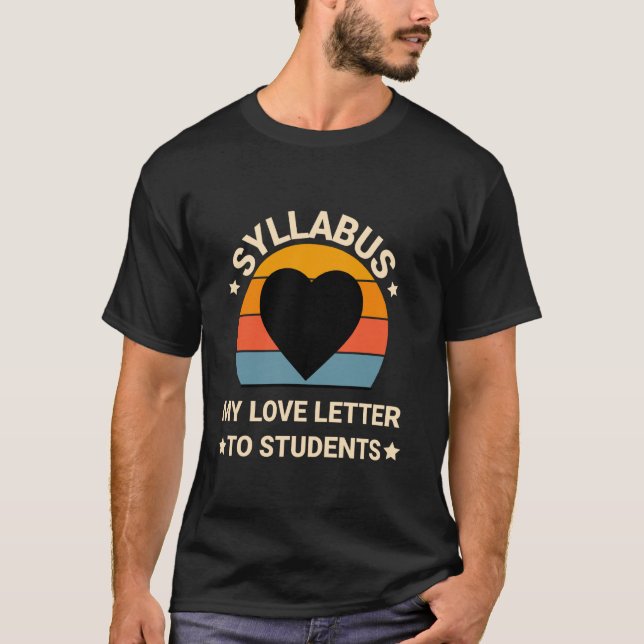 SYLLABUS PROFESSOR TEACHER  1 T-Shirt (Front)