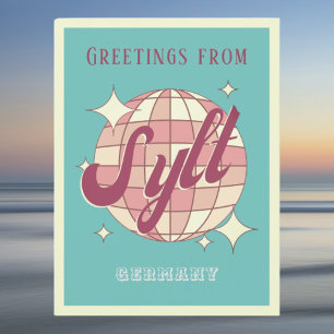 Sylt Germany Nordsee travel retro vintage Postcard