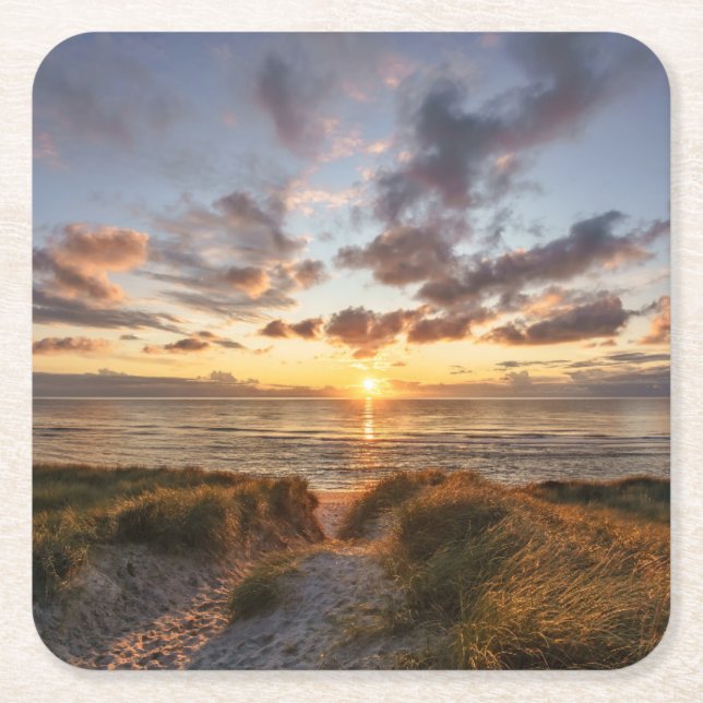 Sylt Island | Germany Square Paper Coaster (Front)