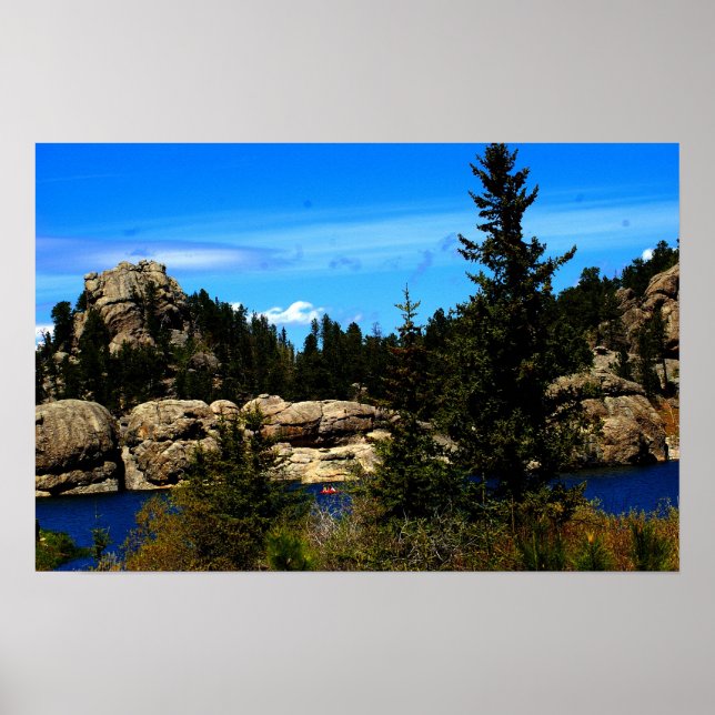 Sylvan Lake Custer state park poster (Front)