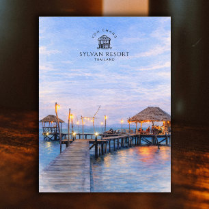 Sylvan Resort, Koh Chang, Thailand Watercolor Postcard