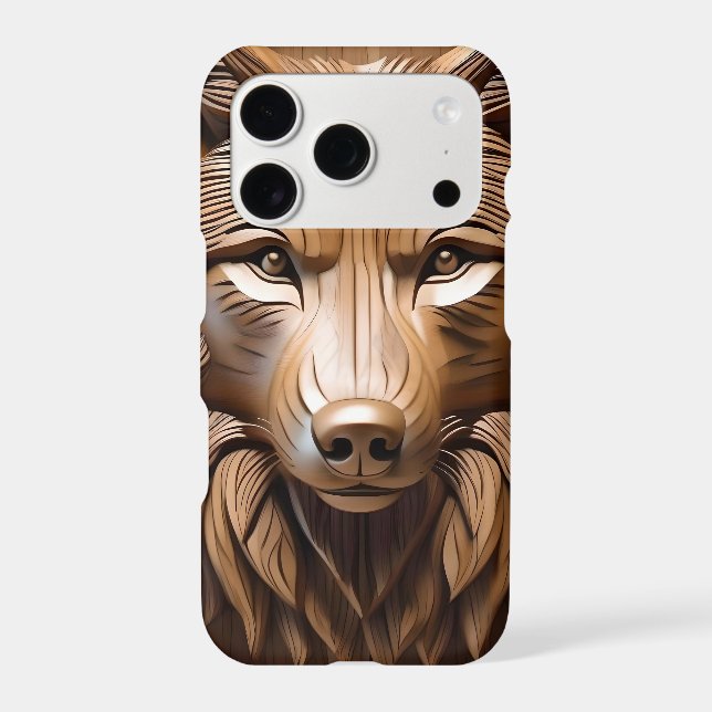 Sylvan Sentinel: The Majestic Wood Wolf Print (Back)
