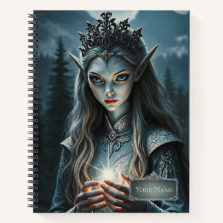 Sylvarae Nightwhisper – Fantasy Elf Sorceress  Notebook