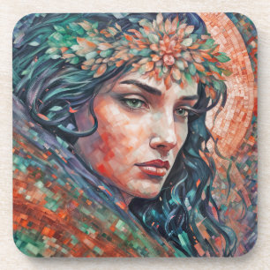 “Sylvarra” - Whispers in the Tesserae Coaster