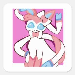 Sylveon (pokemon) square sticker