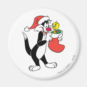 SYLVESTER™ Cat with Stocking Magnet
