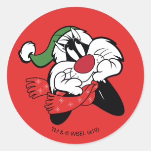 SYLVESTER™ Christmas Thoughts Classic Round Sticker