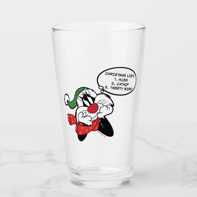 SYLVESTER™ Christmas Thoughts Glass (Front)