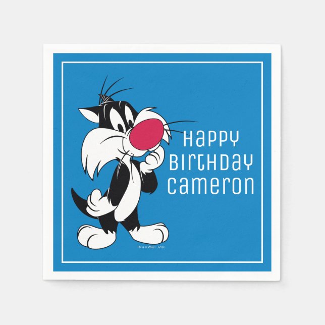 Sylvester Jr. | Classic Pose Napkin (Front)