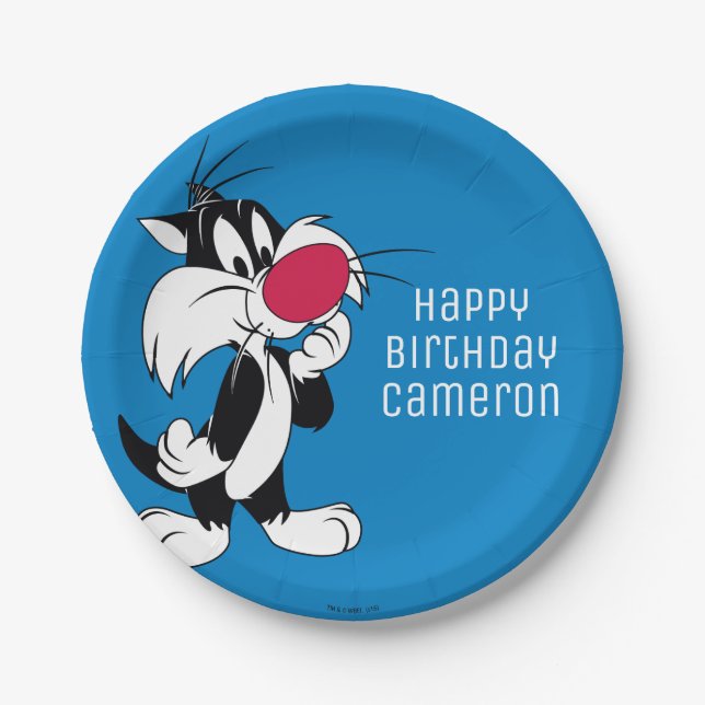 Sylvester Jr. | Classic Pose Paper Plate (Front)