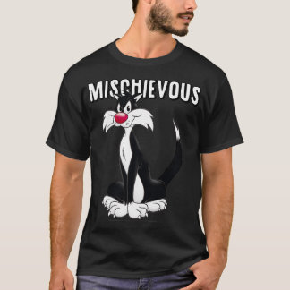 Sylvester Mischievous Vintage Cat Portrait  T-Shirt