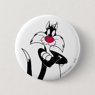 SYLVESTER™ Red Nose 6 Cm Round Badge