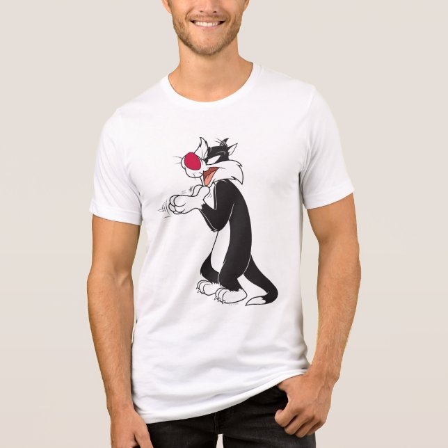 SYLVESTER™ Rubbing Paws Tri-Blend Shirt (Front)