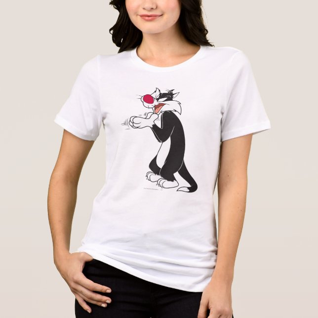 SYLVESTER™ Rubbing Paws Tri-Blend Shirt (Front)