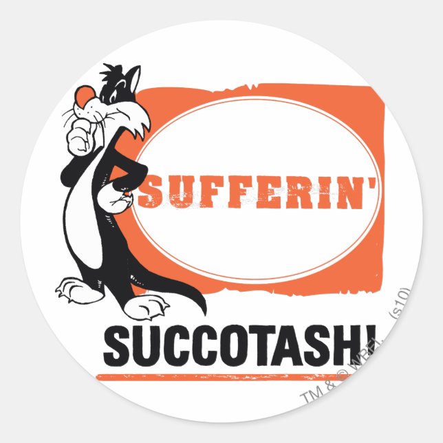 SYLVESTER™ Sufferin' Succotash! Classic Round Sticker (Front)