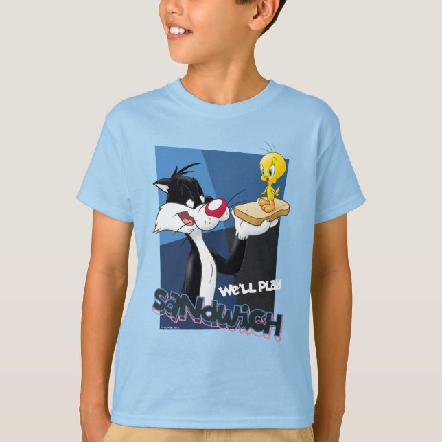 SYLVESTER™ & TWEETY™ "We'll Play Sandwich" T-Shirt (Front)