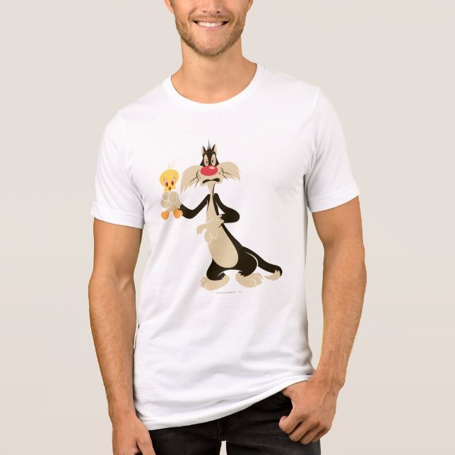 SYLVESTER™ with TWEETY™ Tri-Blend Shirt (Front)