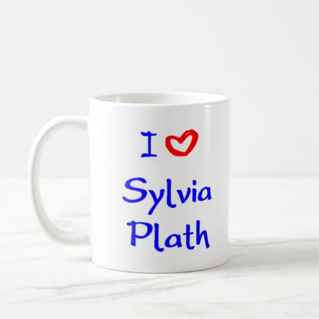 sylvia plath coffee mug (Left)