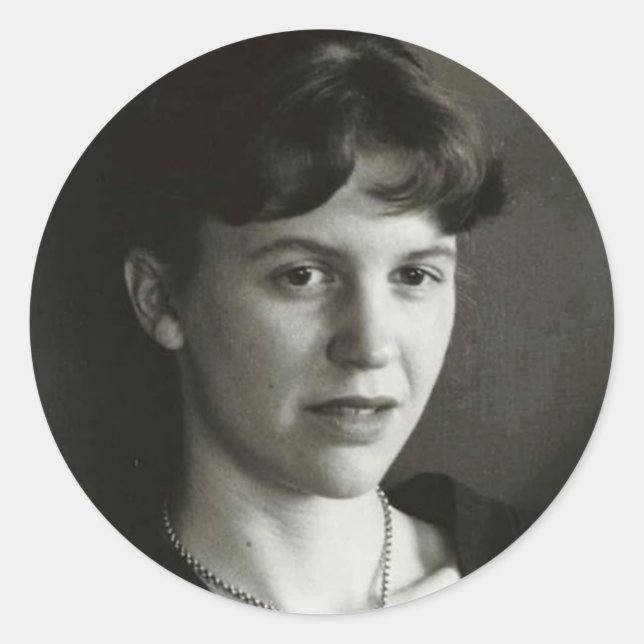 sylvia plath photo sticker (Front)