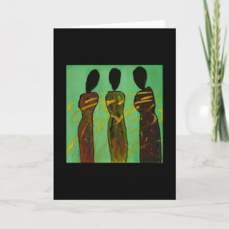 Symbiotic Sisters II - Blank Ethnic Art Card