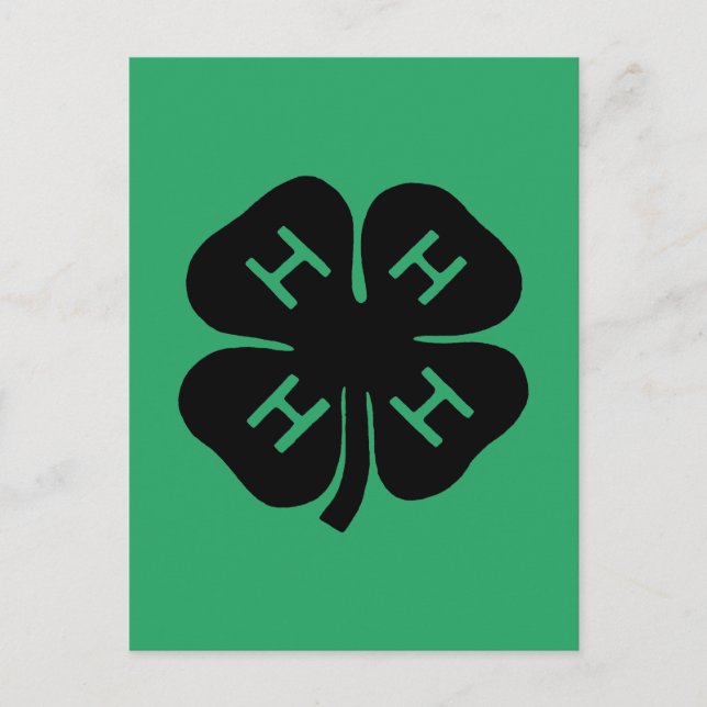 Symbol: 4-H Club Postcard (Front)