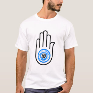 Symbol Ahimsa Hindu Buddhist Jainist Jainism Hand  T-Shirt