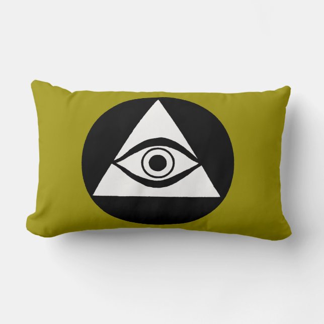 Symbol: All Seeing Eye Lumbar Cushion (Front)